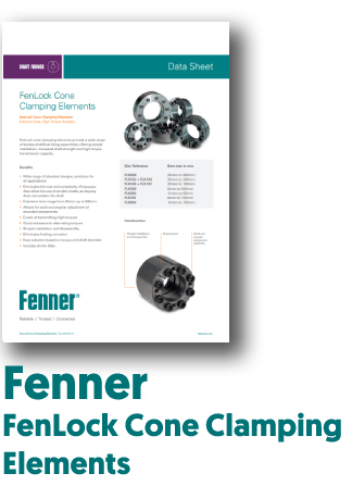 PDF of Fenner FenLock Cone Clamping Shaft Fixings Datasheet