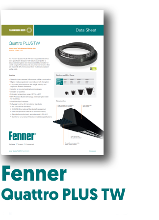 PDF of Fenner Quattro Plus TW Belts Datasheet